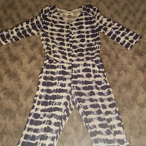 Blue&White printed jumpsuit!